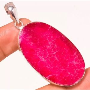 Kashmir Ruby Gemstone Pendant